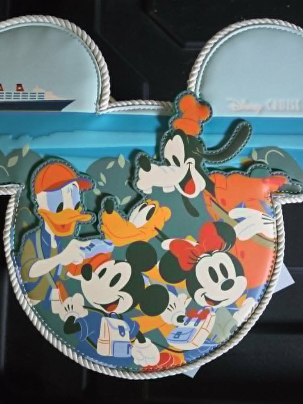Hard Tag Loungefly Disney Cruise Line Mickey Friends Crossbody NWT